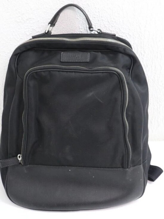 VERSACE Black Compact Backpack main image 9